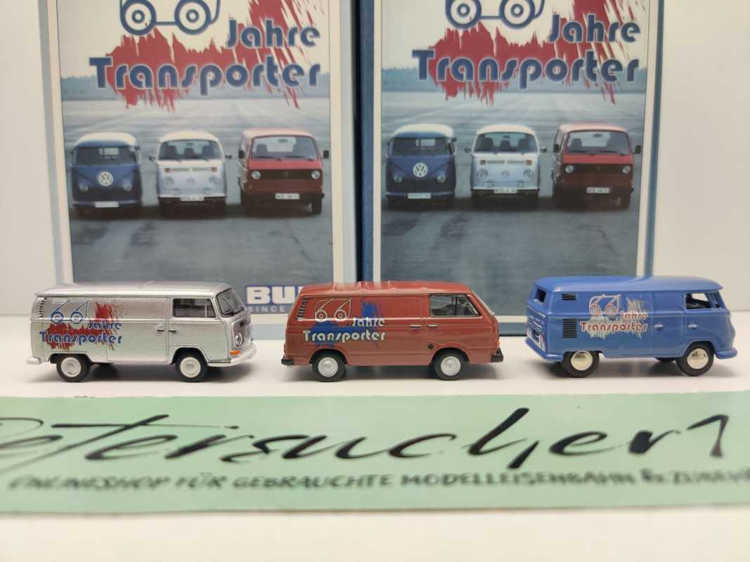 Bub H0 06945 66 Jahre Transporter (T1/T2/T3) Edition2013 Set / 1:87 / OVP