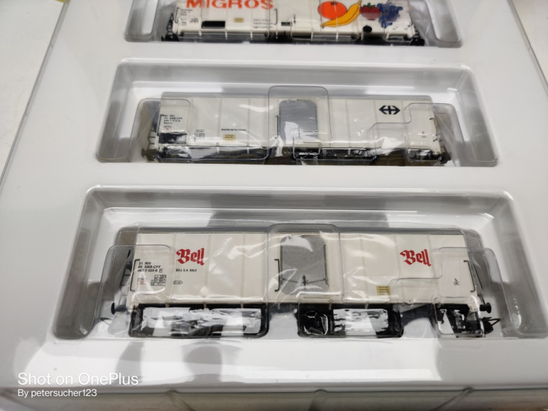 Brawa H0 DC 2042 Kühlwagen 3er Set Schweiz / OVP
