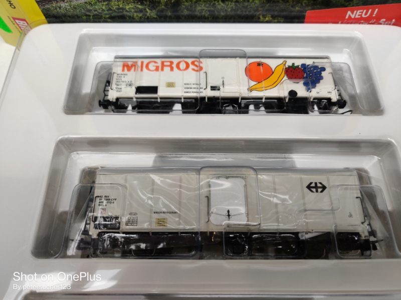 Brawa H0 DC 2042 Kühlwagen 3er Set Schweiz / OVP