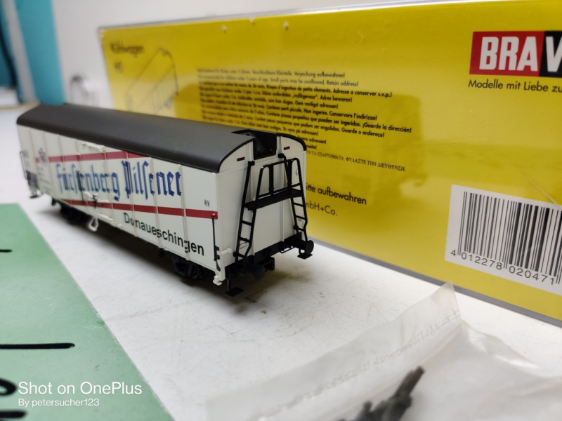 Brawa H0 DC 2047  Kühlwagen / Fürstenberg Pilsner / DB /OVP