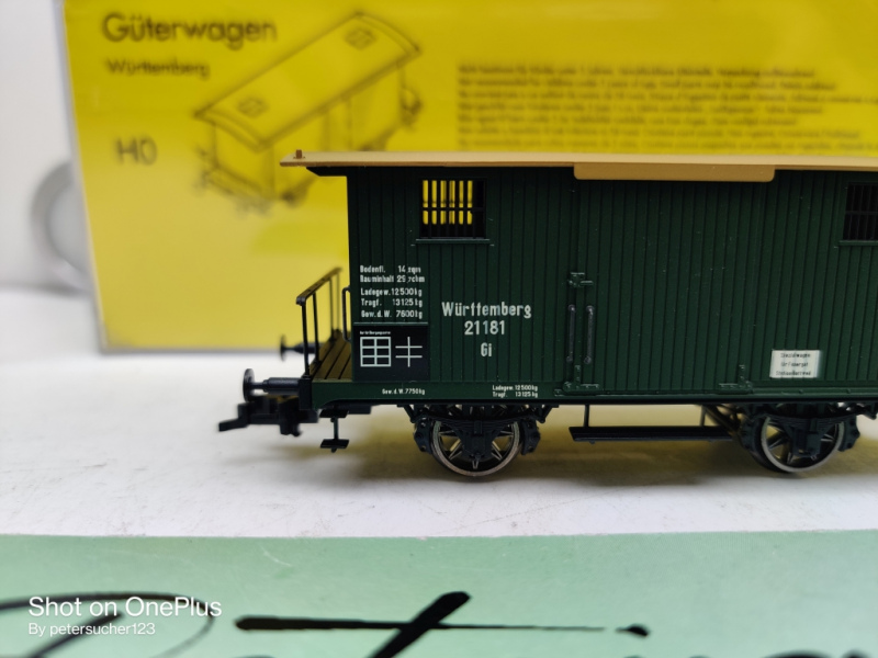 Brawa H0 DC  2076 Güterwagen / Feuergut / K.W.St.E. /OVP