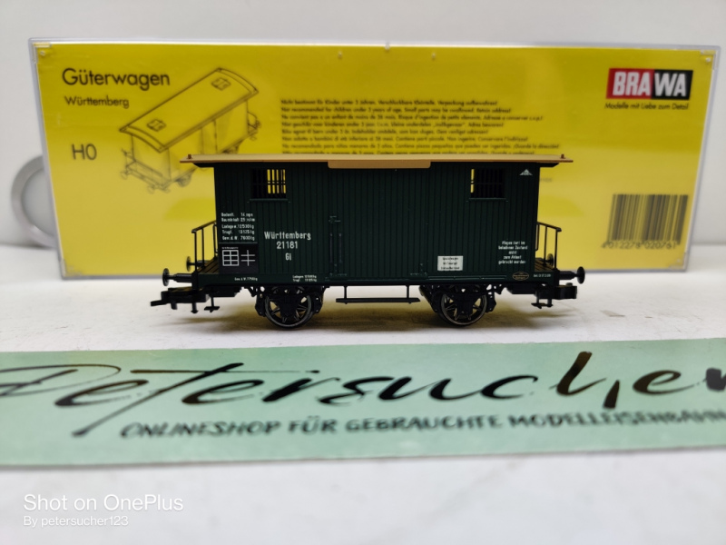 Brawa H0 DC  2076 Güterwagen / Feuergut / K.W.St.E. /OVP