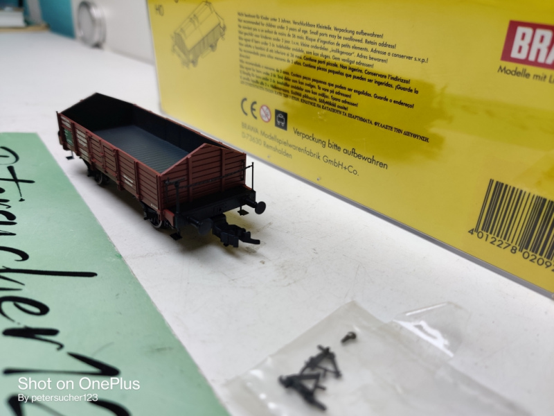 Brawa H0 DC 2092 Güterwagen / Schlackenwagen / DR /OVP
