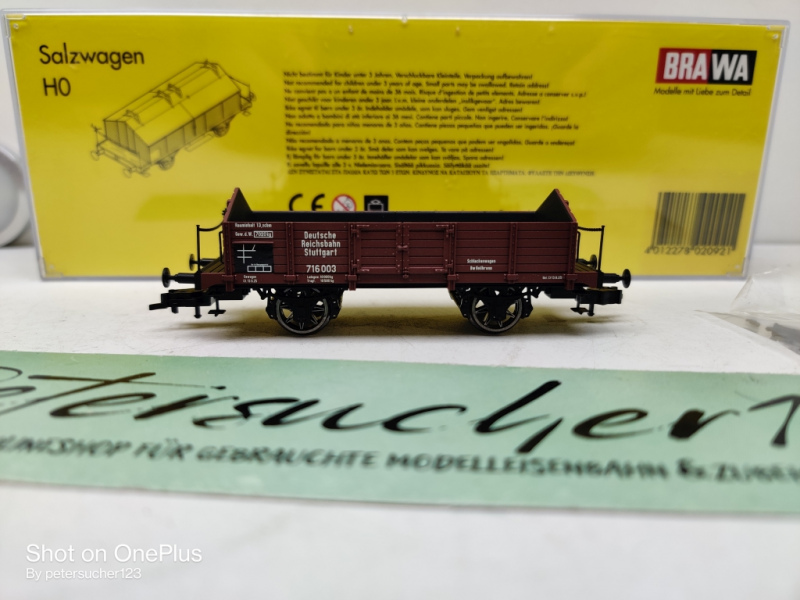 Brawa H0 DC 2092 Güterwagen / Schlackenwagen / DR /OVP