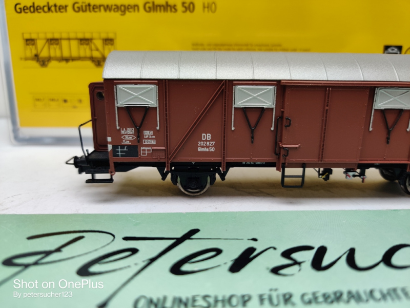 Brawa H0 DC 47250 Gedeckter Güterwagen Glmhs 50/ DB /OVP