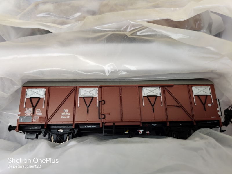 Brawa H0 DC 47254 Gedeckter Güterwagen Glmhs 50 / DB / OVP