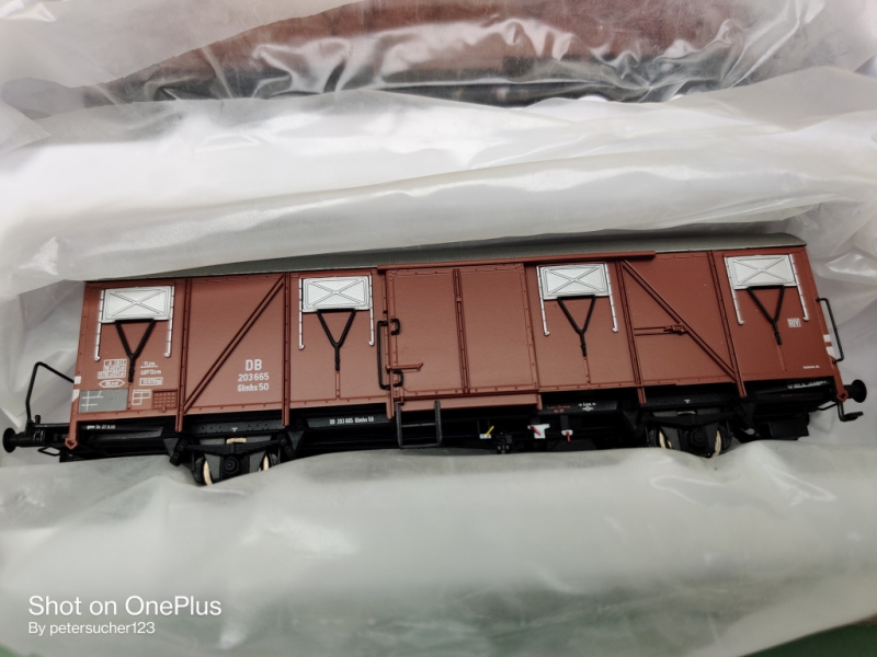 Brawa H0 DC 47254 Gedeckter Güterwagen Glmhs 50 / DB / OVP