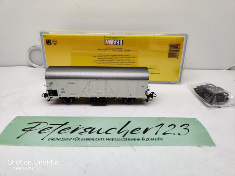 Brawa H0 DC 47601 Kühlwagen Tnfhs 38 Seefische / DB /OVP