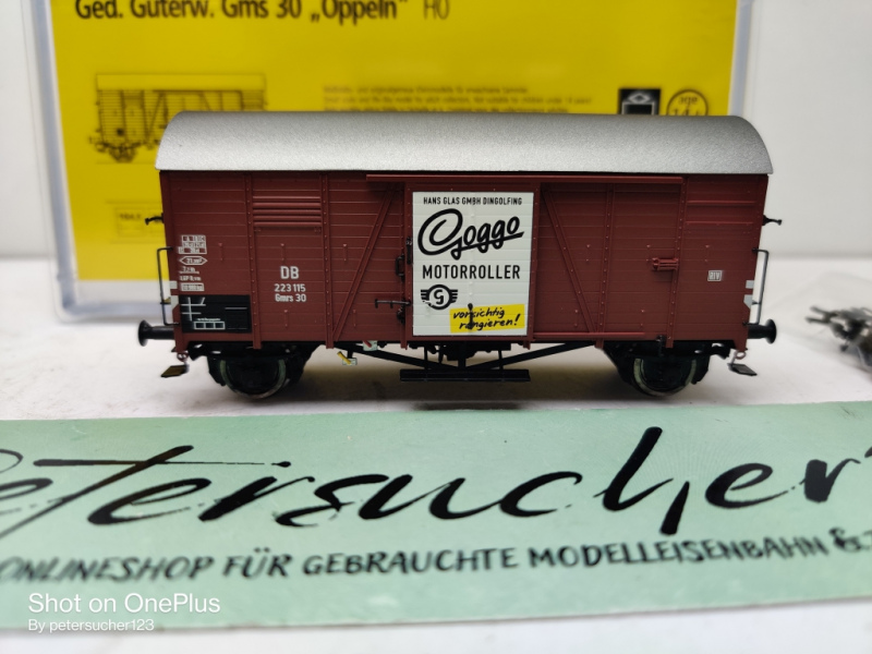 Brawa H0 DC  47927 Gedeckter Güterwagen Gmrs 30 "Goggo" / DB /OVP 