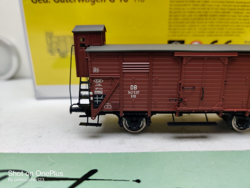 Brawa H0 DC 48203 Güterwagen G 10  / DB /OVP 