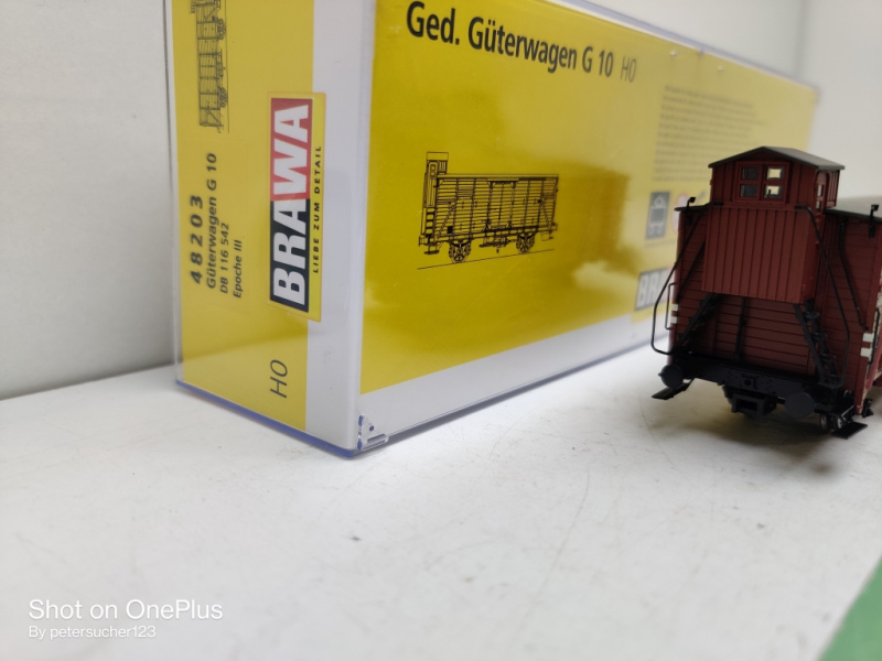 Brawa H0 DC 48203 Güterwagen G 10  / DB /OVP 