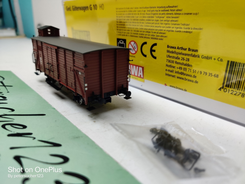 Brawa H0 DC 48203 Güterwagen G 10  / DB /OVP 