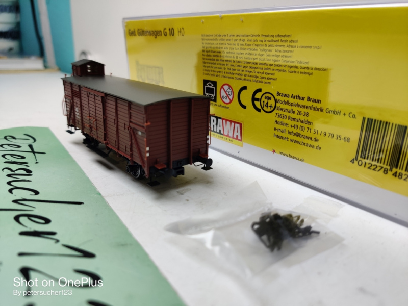 Brawa H0 DC 48223 Güterwagen G10 / DB /OVP 