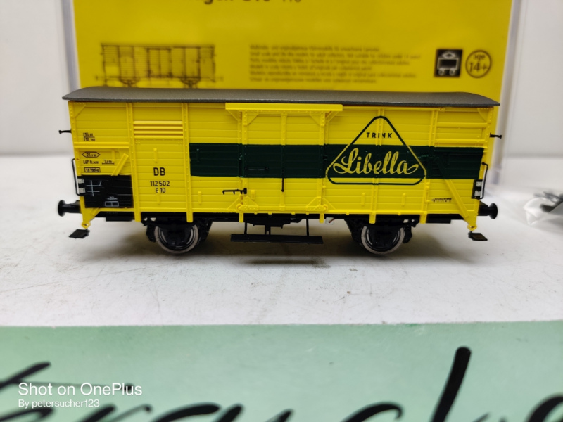 Brawa H0 DC  48294 Gedeckter Güterwagen / G 10 / Libella /OVP