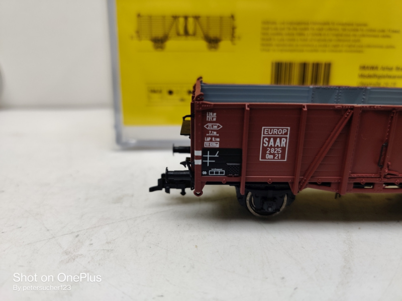 Brawa H0 DC 48428 offener Güterwagen Om 21 / SAAR 2825 / OVP