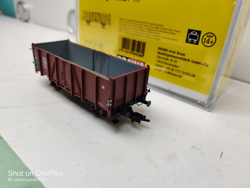 Brawa H0 DC 48428 offener Güterwagen Om 21 / SAAR 2825 / OVP