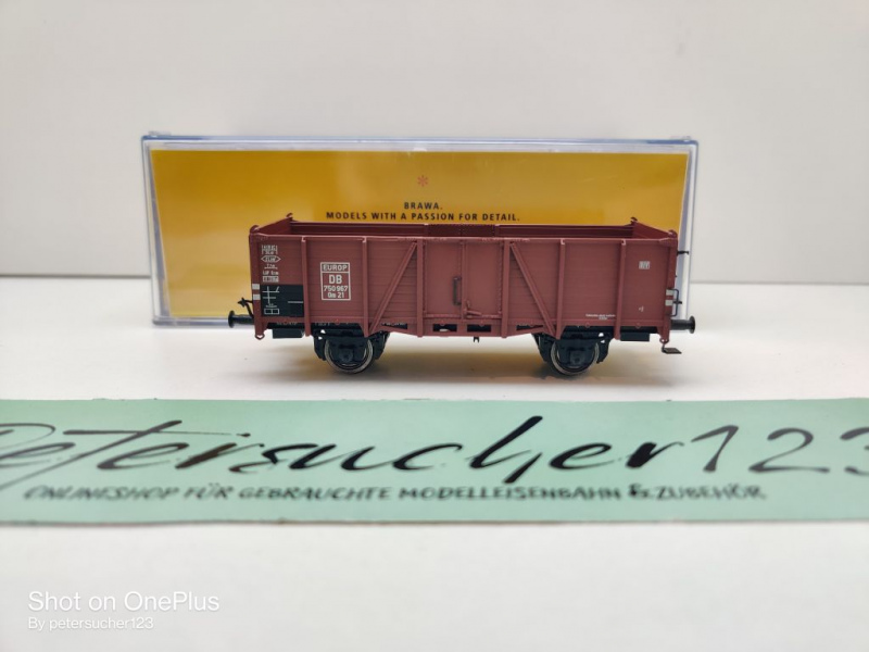 Brawa H0 DC 48433 off. Güterwagen "Europ" / Om 21 / NEM / DB / OVP