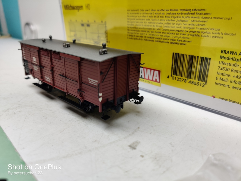 Brawa H0 DC 48651 Milchwagen Brit. US-Zone / OVP