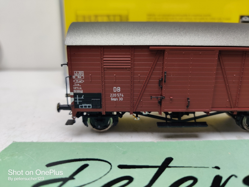 Brawa H0 DC 48827 Gedeckter Güterwagen Gmrs 30 "Oppeln"/ DB /OVP