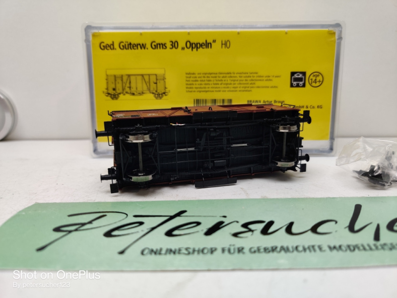 Brawa H0 DC 48827 Gedeckter Güterwagen Gmrs 30 "Oppeln"/ DB /OVP