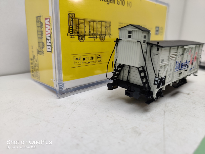 Brawa H0 DC 49054 Gedeckter Güterwagen G10 / Südzucker / DB / OVP