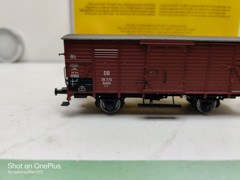 Brawa H0 DC 49790 Gedeckter Güterwagen Geh 10 / DB / OVP