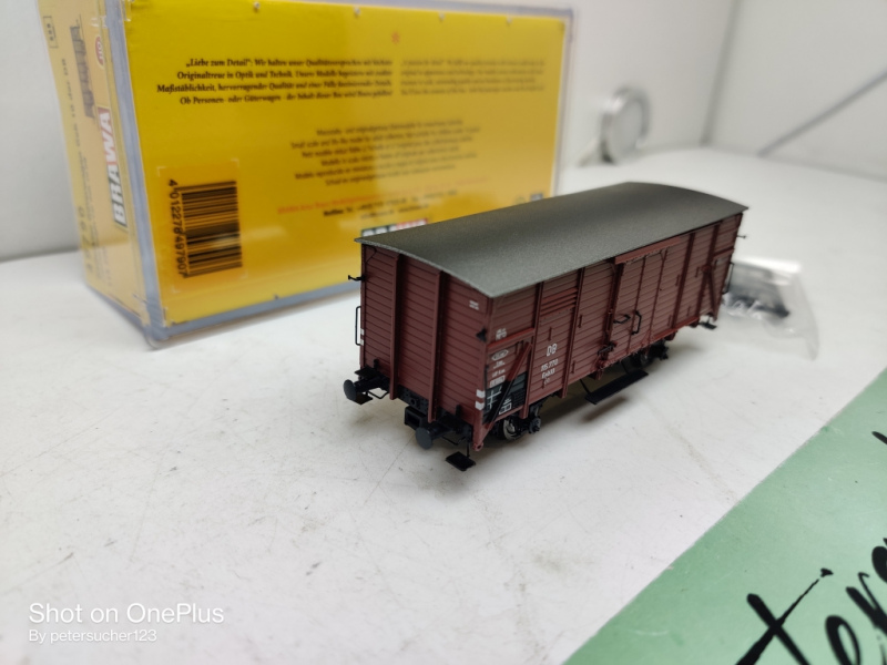 Brawa H0 DC 49790 Gedeckter Güterwagen Geh 10 / DB / OVP