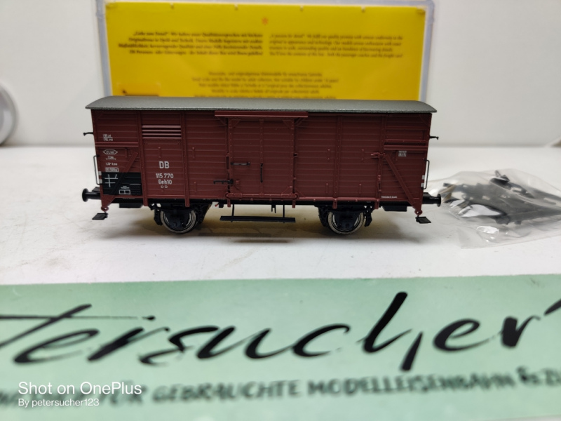 Brawa H0 DC 49790 Gedeckter Güterwagen Geh 10 / DB / OVP
