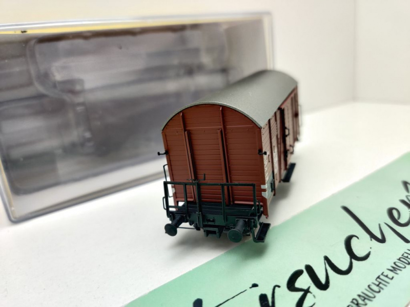 Brawa Modelle H0 DC 47973 ged. Güterwagen Gms30 / NEM / SAAR EUROP / OVP