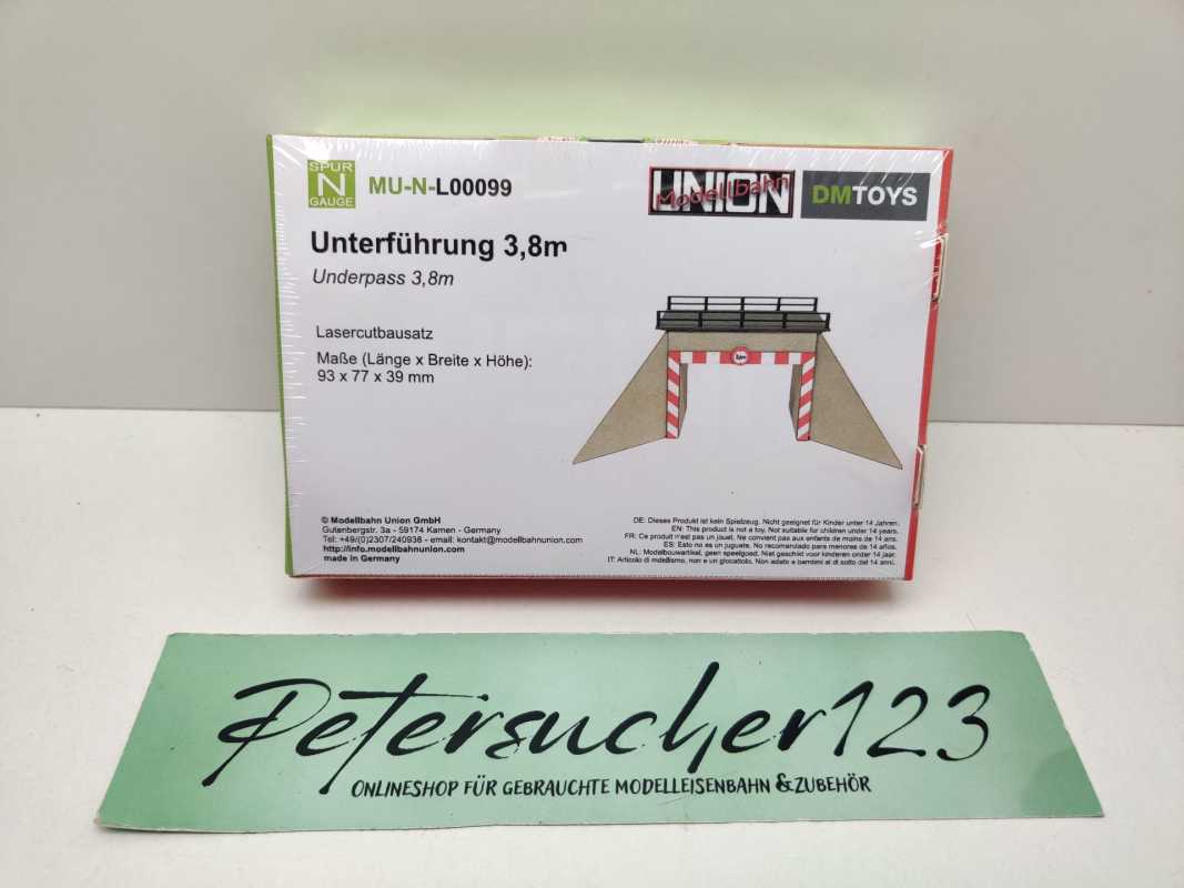 DM-Toys N L00099 Unterführung 3,8m Lasercutbausatz / Ungeöffnet / 1:160 / OVP