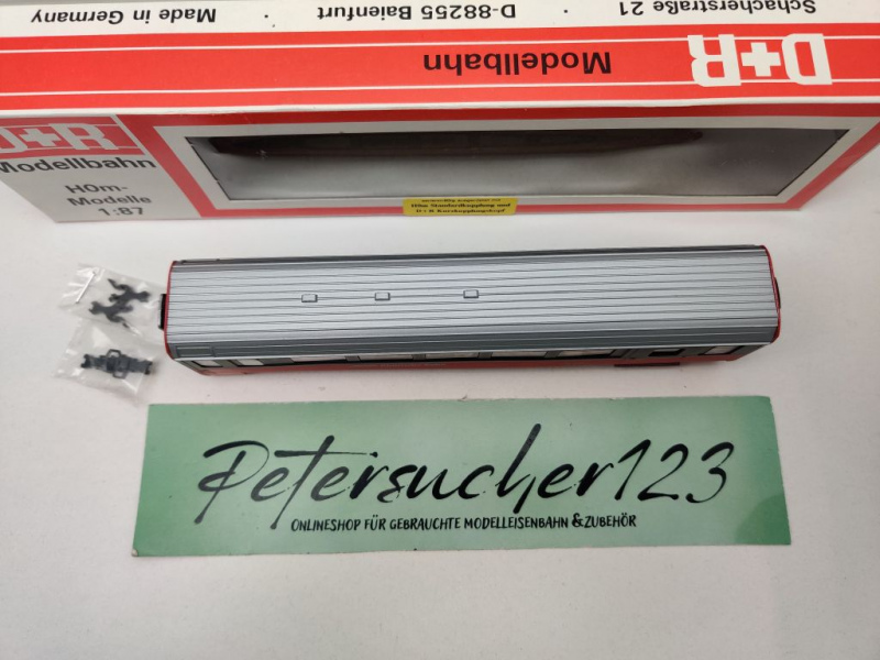 D+R Modellbahn H0m DC 22475 Einheitswagen "Bernina" 2.Kl. Gepäck EW IV / RhB / OVP