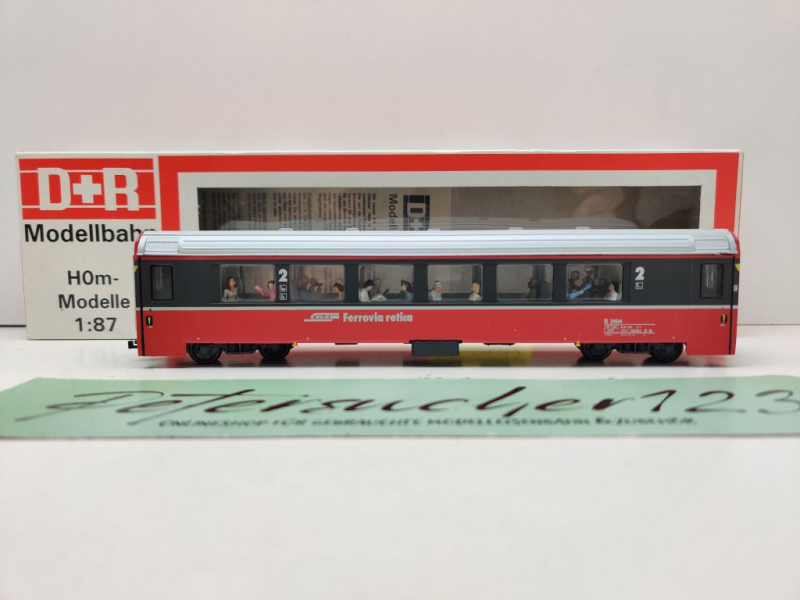 D+R Modellbahn H0m DC 22494 Einheitswagen "Bernina" 2.Kl. EW IV / RhB / OVP