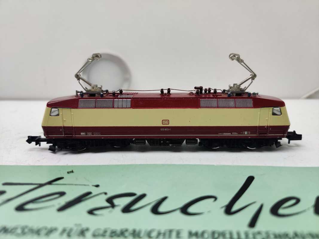 Fleischmann N DC 7350 / BR120 002-1 / TEE-Vorserienlokomotive / DB / eleganten rot-beige (Purpurrot/Elfenbein) / Umbau DCC