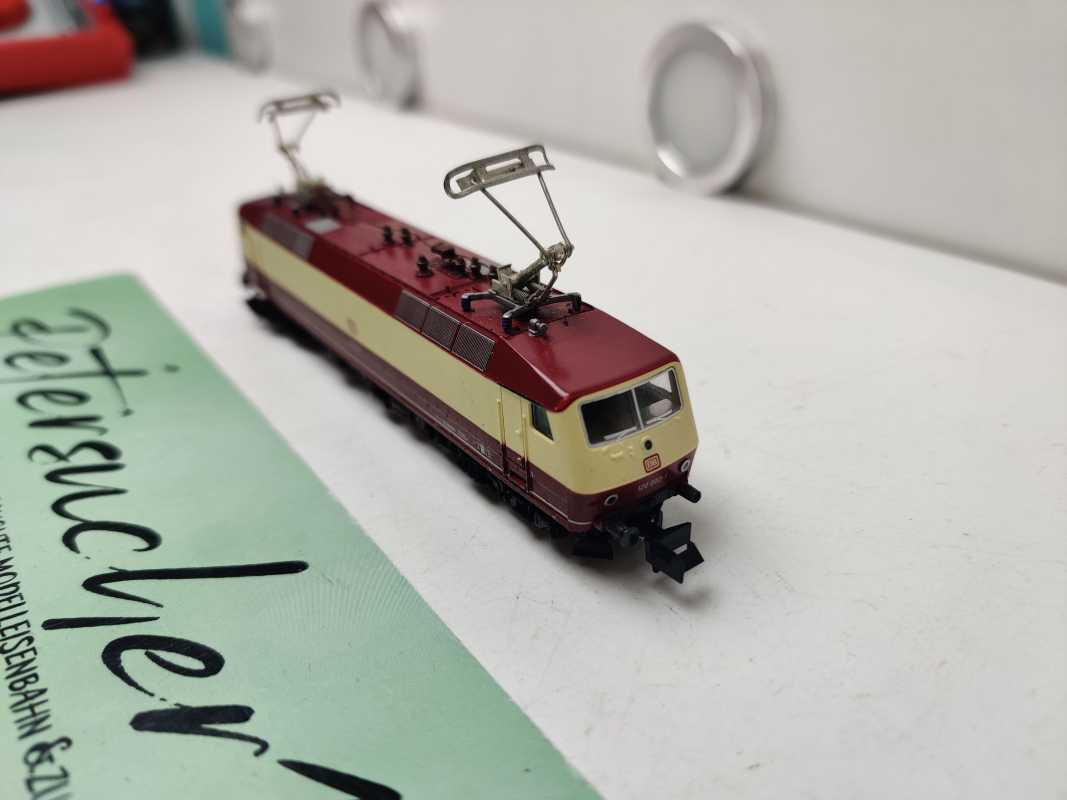 Fleischmann N DC 7350 / BR120 002-1 / TEE-Vorserienlokomotive / DB / eleganten rot-beige (Purpurrot/Elfenbein) / Umbau DCC