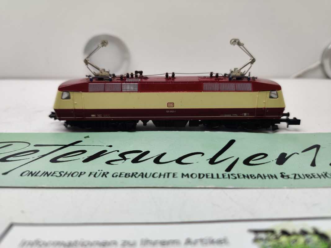 Fleischmann N DC 7350 / BR120 002-1 / TEE-Vorserienlokomotive / DB / eleganten rot-beige (Purpurrot/Elfenbein) / Umbau DCC