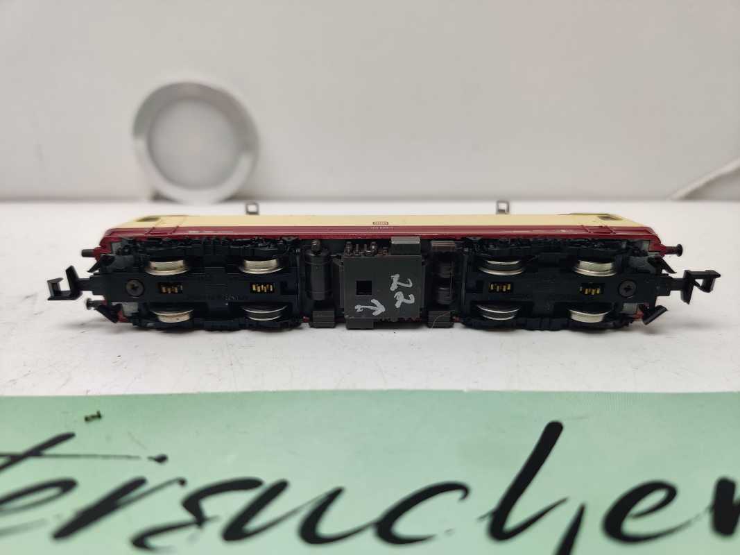 Fleischmann N DC 7350 / BR120 002-1 / TEE-Vorserienlokomotive / DB / eleganten rot-beige (Purpurrot/Elfenbein) / Umbau DCC