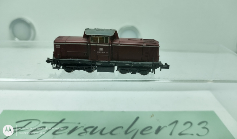 Trix N DC 12048 / BR212 216-6 Diesellok / Rot / DB / Analog