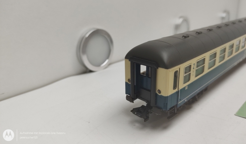 Fleischmann H0 AC 3513 Personenwagen IC / 1.+ 2.Kl. / DB / Blau - Beige