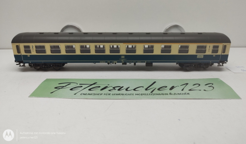 Fleischmann H0 AC 3513 Personenwagen IC / 1.+ 2.Kl. / DB / Blau - Beige