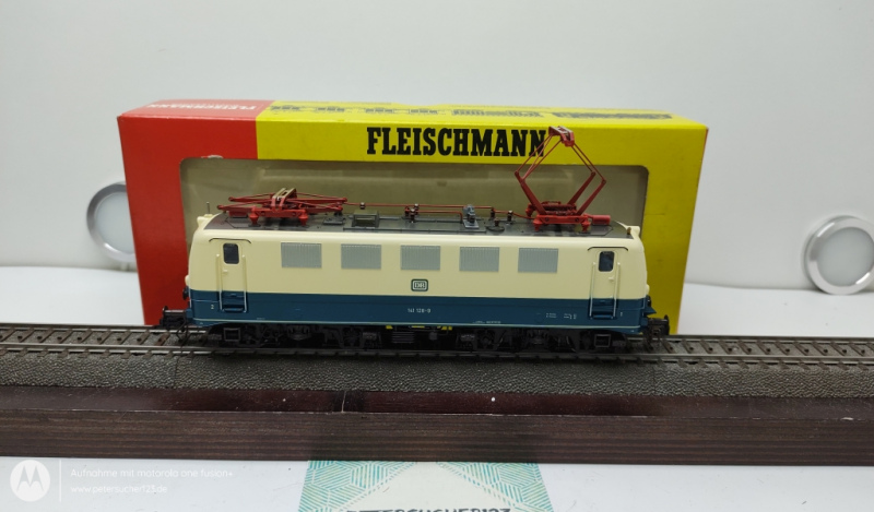 Fleischmann H0 DC 4328 / BR141  Elektrolok Blau / Beige DB Analog OVP