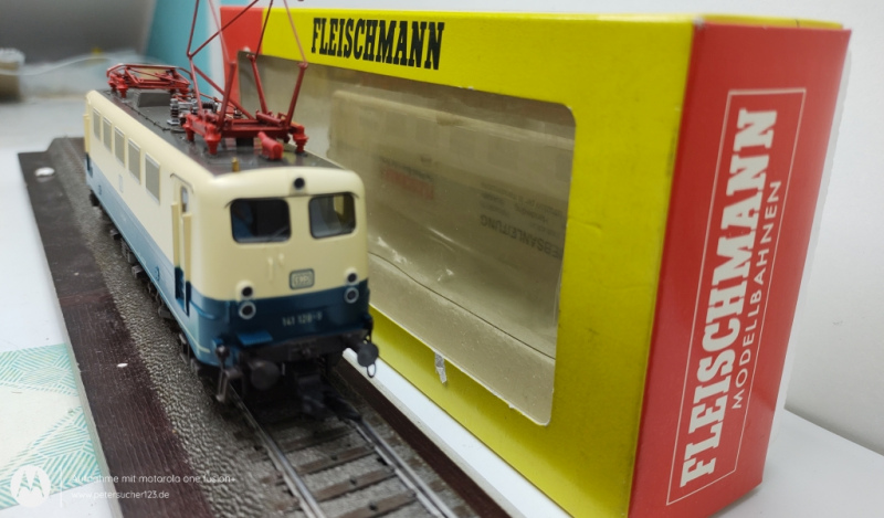 Fleischmann H0 DC 4328 / BR141  Elektrolok Blau / Beige DB Analog OVP