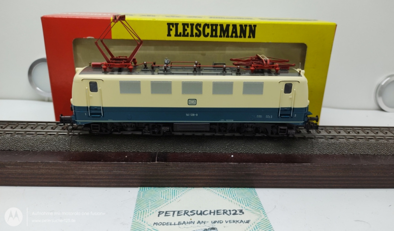 Fleischmann H0 DC 4328 / BR141  Elektrolok Blau / Beige DB Analog OVP