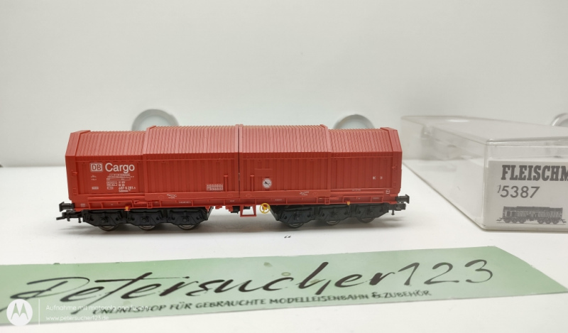 Fleischmann H0 DC 5387 K Teleskophaubenwagen "CARGO" / NEM / DB/ OVP