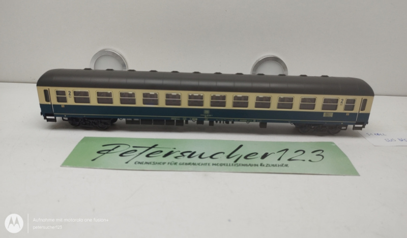 Fleischmann H0 AC 5613 Personenwagen IC /  2.Kl. / DB / Blau - Beige