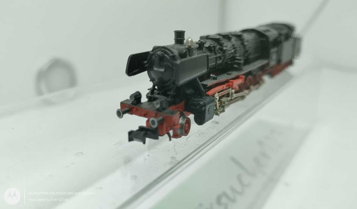 Fleischmann N DC 7175 / Güterzug-Dampflokomotive / BR050 /DB / Defekt / OVP
