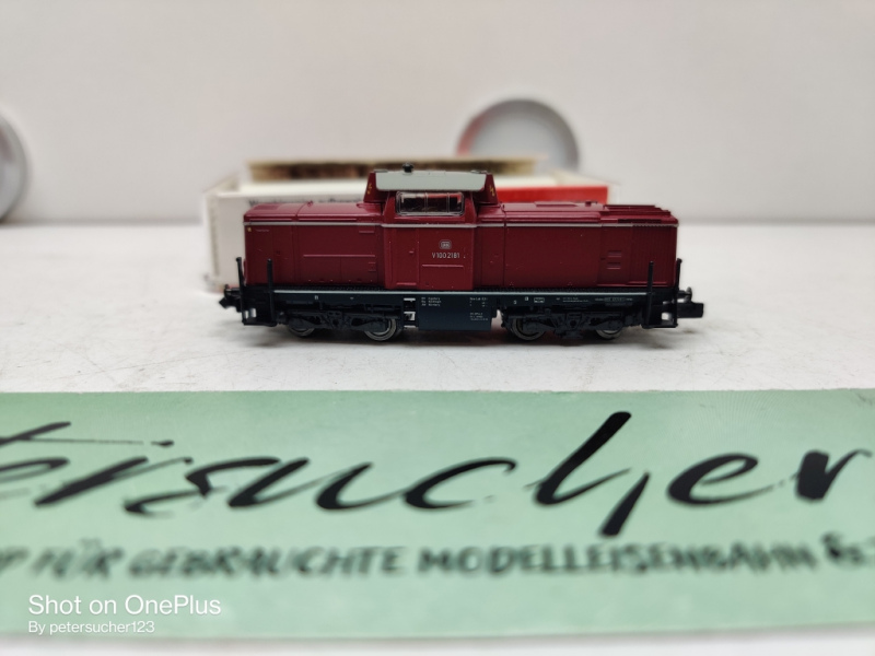 Fleischmann N DC 7230 / BR212 Diesellok / Rangierlok / Rot / DB / Analog / OVP