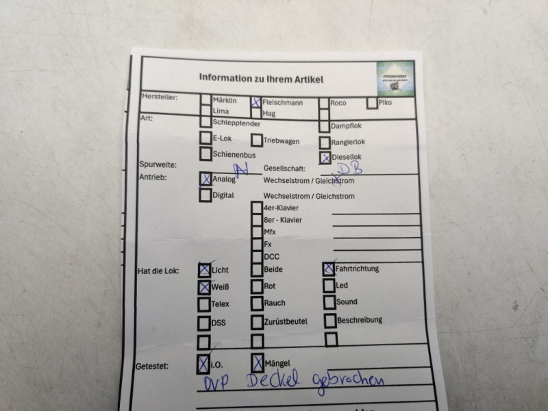 Fleischmann N DC 7233 / BR 218 Diesellok / Blau / Analog