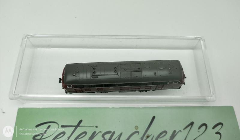 Fleischmann N DC 7237  / BR218 307-1 Diesellok  DB Analog OVP  Rot