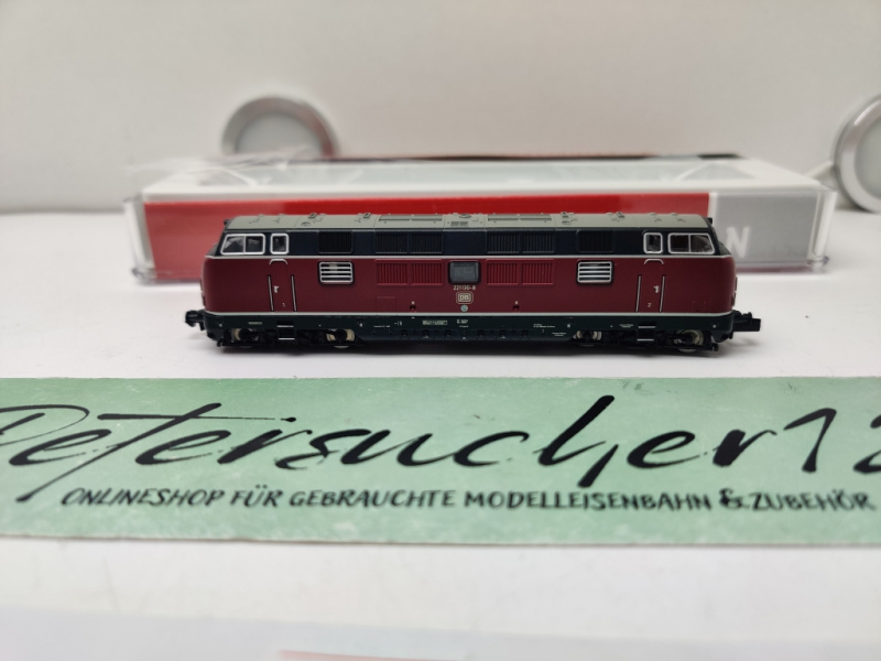 Fleischmann N DC 725076 / BR 221 130-8 Diesellokomotive / DB / im weinroten Design / Digital / Sound / OVP