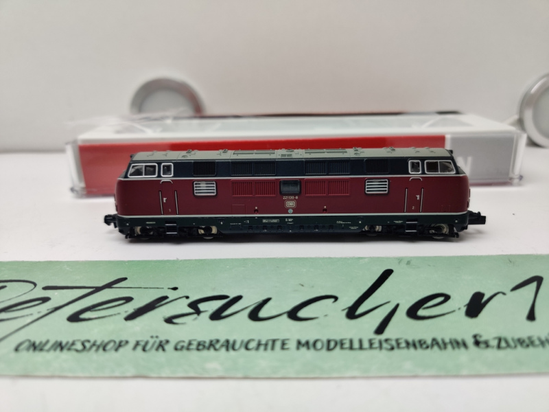 Fleischmann N DC 725076 / BR 221 130-8 Diesellokomotive / DB / im weinroten Design / Digital / Sound / OVP